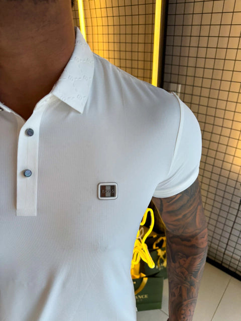 GOLA POLO BOSS PREMIUM - BRANCA