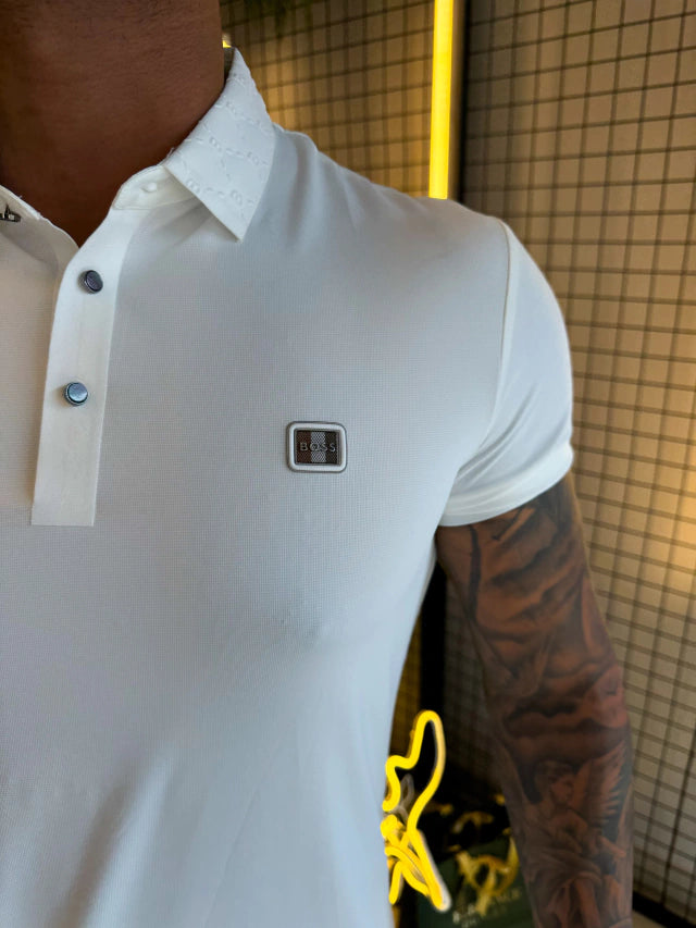 GOLA POLO BOSS PREMIUM - BRANCA