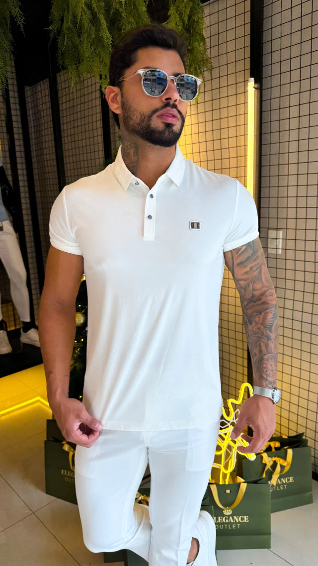 GOLA POLO BOSS PREMIUM - BRANCA