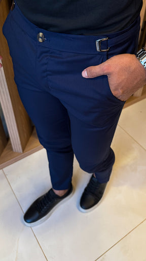 CALÇA ALFAIATARIA MÔNACO REGULÁVEL - AZUL MARINHO