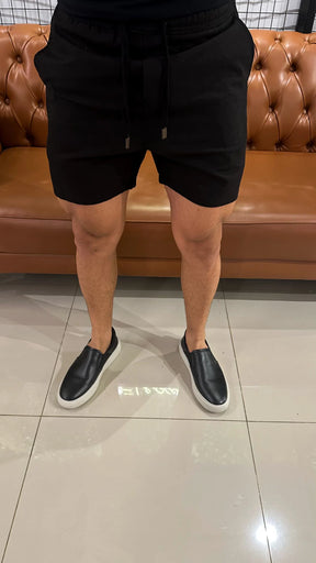 BERMUDA LINHO HUGO BOSS PREMIUM - PRETA