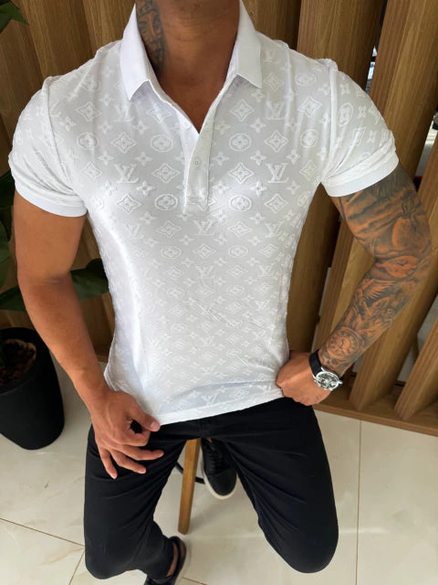 POLO LOUIS VUITTON 3D PREMIUM - BRANCA