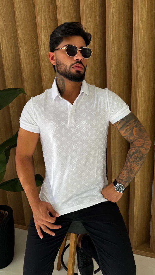 POLO LOUIS VUITTON 3D PREMIUM - BRANCA